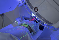 Woman Receiving Radiation Therapy